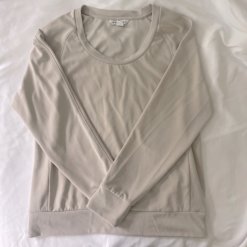 Athleta Light Beige Sweatshirt